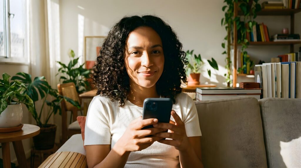 Pessoa comparando opções de crédito antes de contratar